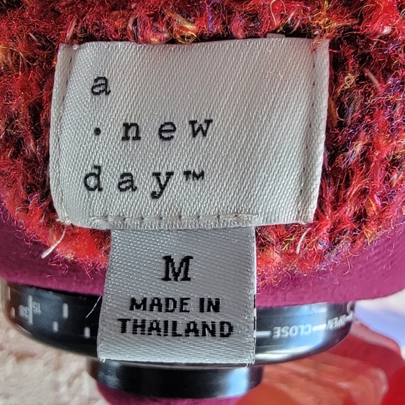 A New Day Sweater - Cranberry/Orange - Picture 4 of 4